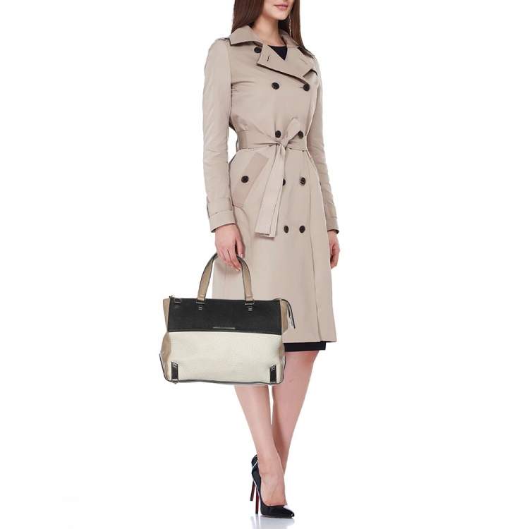Pre Owned Marc by Marc Jacobs Colorblock Leather Sheltered Island Satchel