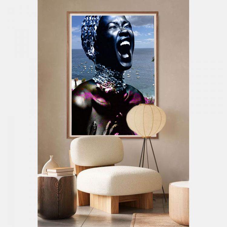 Pre Owned She loved to laugh out loud  by Audrey Dupre Mandeville, France, 2023 (80 x 60)