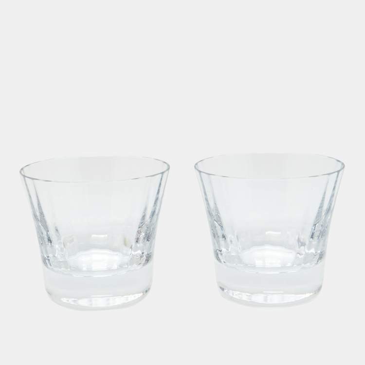 Pre Owned Baccarat Mille Nuts Tumbler Glass Set of 2