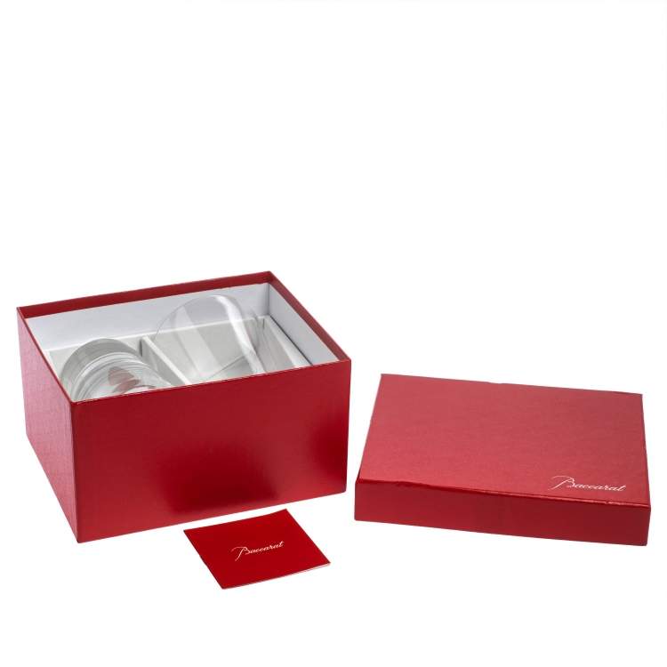 Pre Owned Baccarat Clear Crystal Vega Highball Tumbler Glass Set