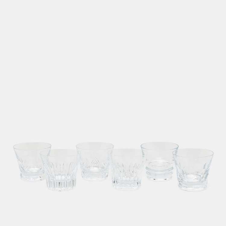 Pre Owned Baccarat Clear Crystal Everyday Glasses Set of 6