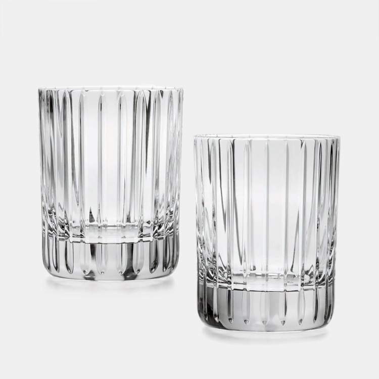 Pre Owned Baccarat Harmonie Single Old Fashion Tumblers Set of 2