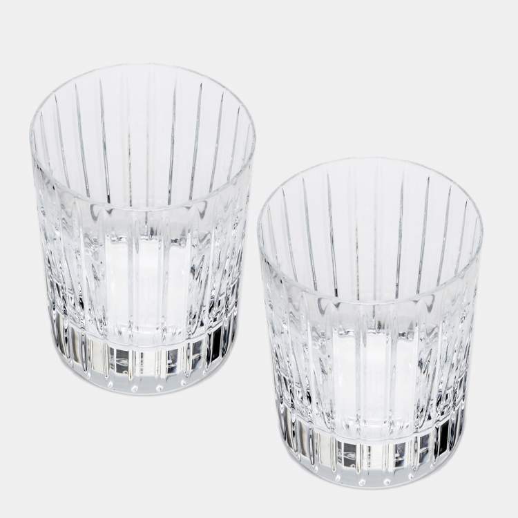 Pre Owned Baccarat Harmonie Single Old Fashion Tumblers Set of 2