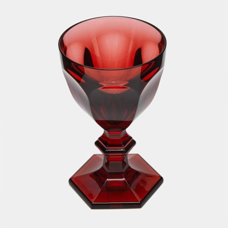 Pre Owned Baccarat Red Harcourt 180 Years Glass