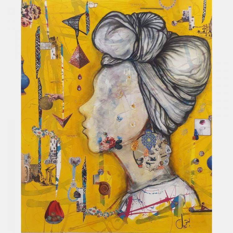 Pre Owned Where is home? by Batool Jafri, Pakistan, 2024, (120 x 100)