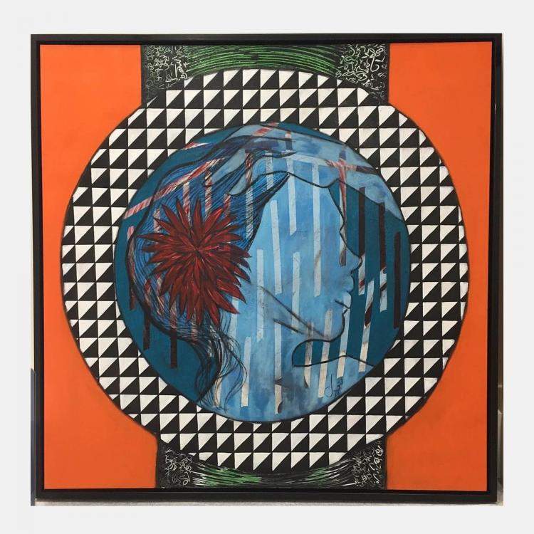 Pre Owned The Blues by Batool Jafri, Pakistan, 2020, (120 x 120)