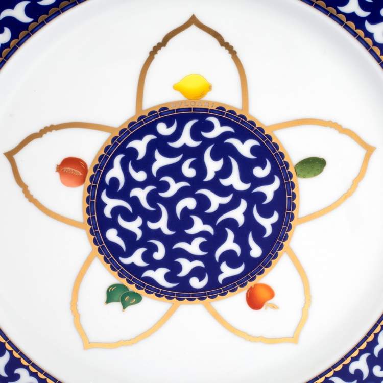 Pre Owned Bvlgari X Rosenthal Frutta Alla Finestra Large Dessert Plate