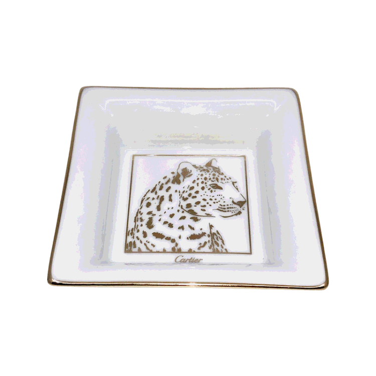 CROG000456 - Entrelacés de Cartier trinket tray, medium model - Porcelain -  Cartier