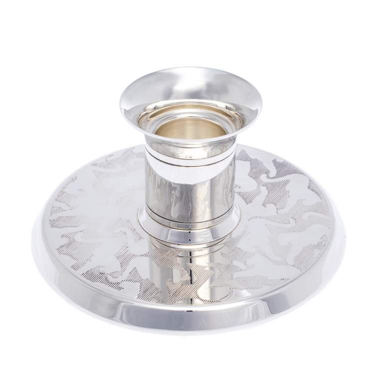 Cartier Silver 925 Decor Panthere Candlestick Cartier The Luxury Closet