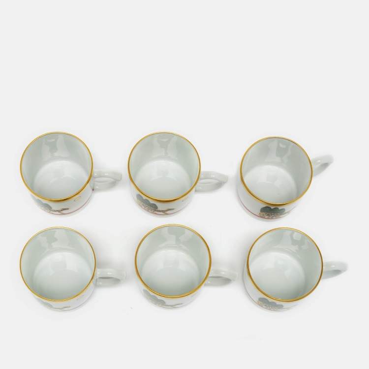 Pre Owned Cartier La Maison de Louis Cartier Limoges Tea Cup and Saucer Set of 6
