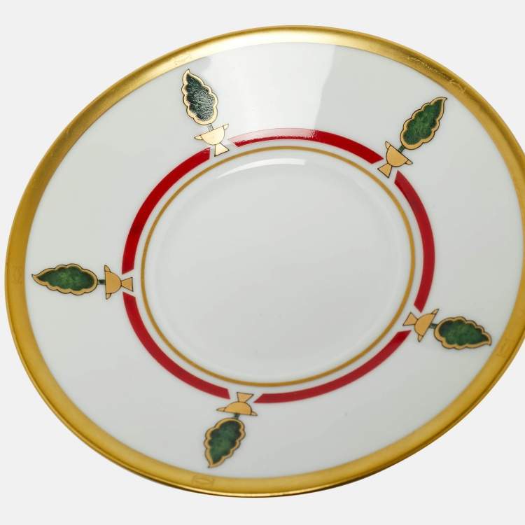 Pre Owned Cartier La Maison de Louis Cartier Limoges Tea Cup and Saucer Set of 6