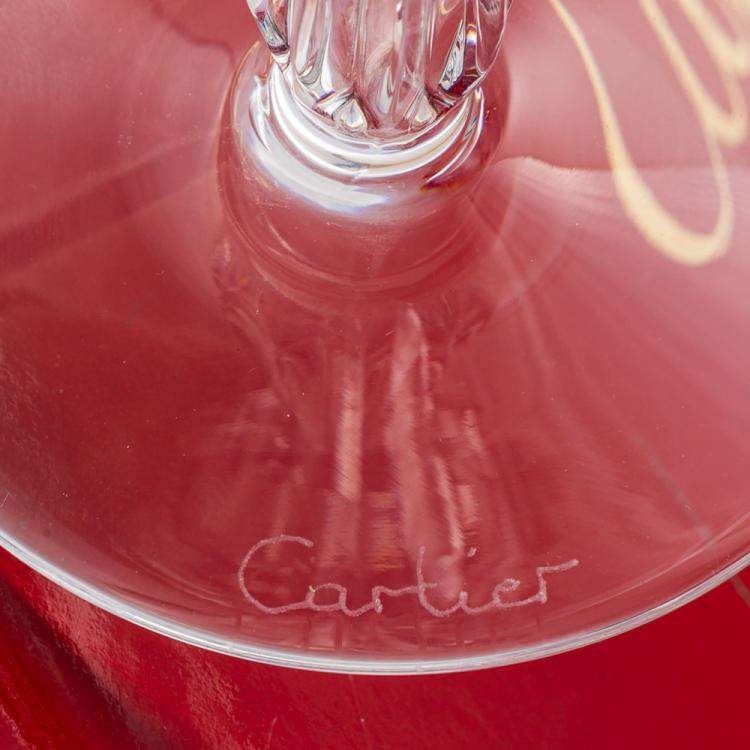 Pre Owned Cartier La Maison Rare Flute Glass Set