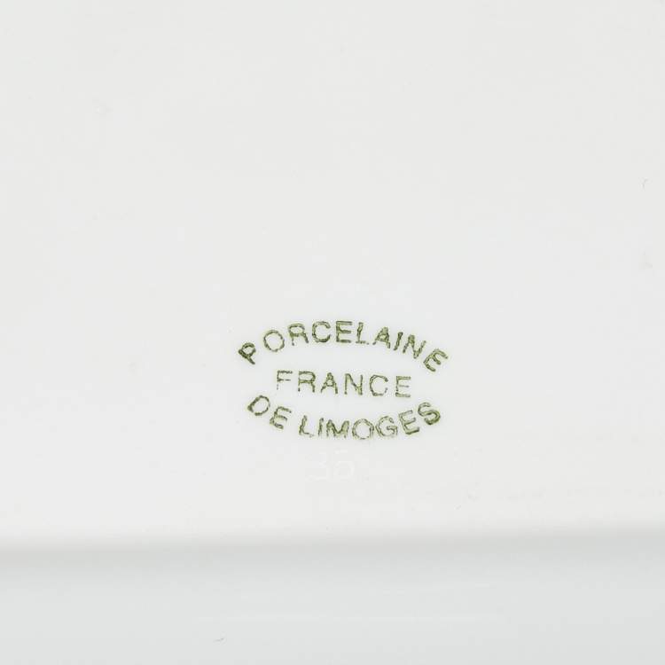 Pre Owned Cartier Savannah Panthere Porcelain Change Tray