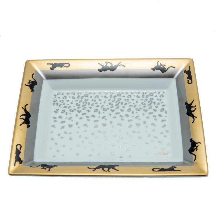 cartier panther trinket tray