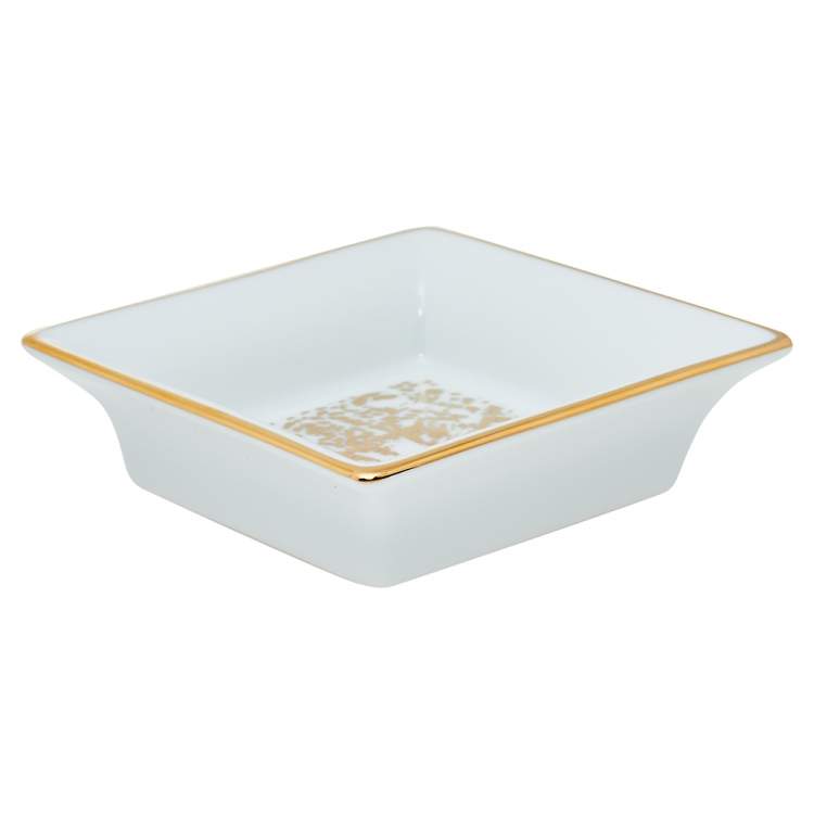 Pre Owned Cartier Porcelain Mini Panthere de Cartier Trinket Tray