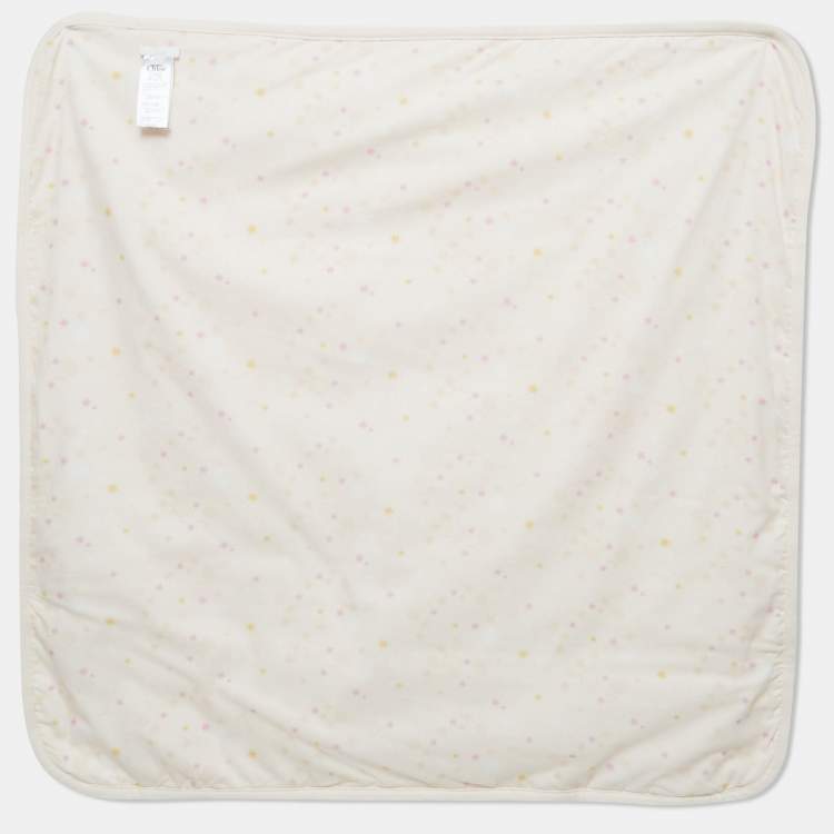 Pre Owned Chloe Pink Floral Print Cotton Baby Blanket