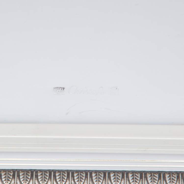 Pre Owned Christofle Malmaison Silver Plated Rectangular Tray