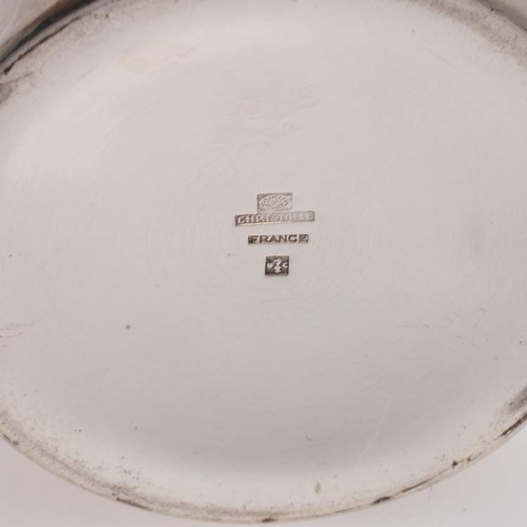 Pre Owned Christofle Vintage Silver Plate Cocktail Shaker Set 