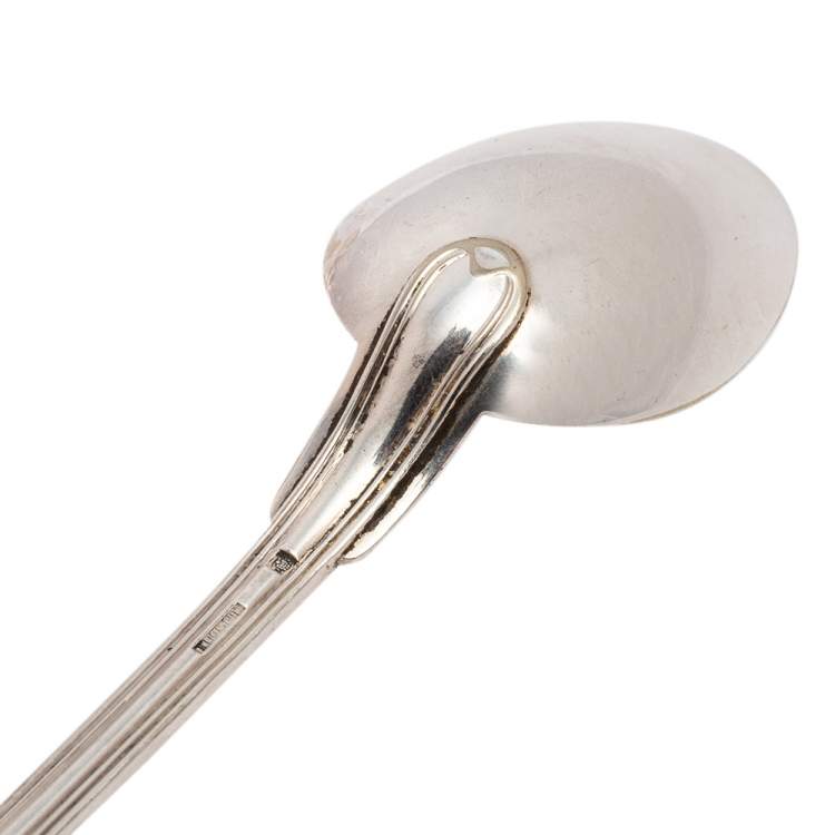 Pre Owned Christofle Silver Plate Chinon Spoon Set
