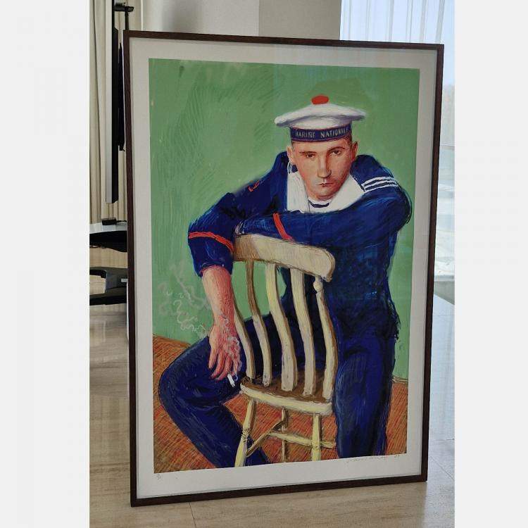 Pre Owned Matelot Kevin Druez 2, by David Hockney, US, 2009 (152.5 x 104)