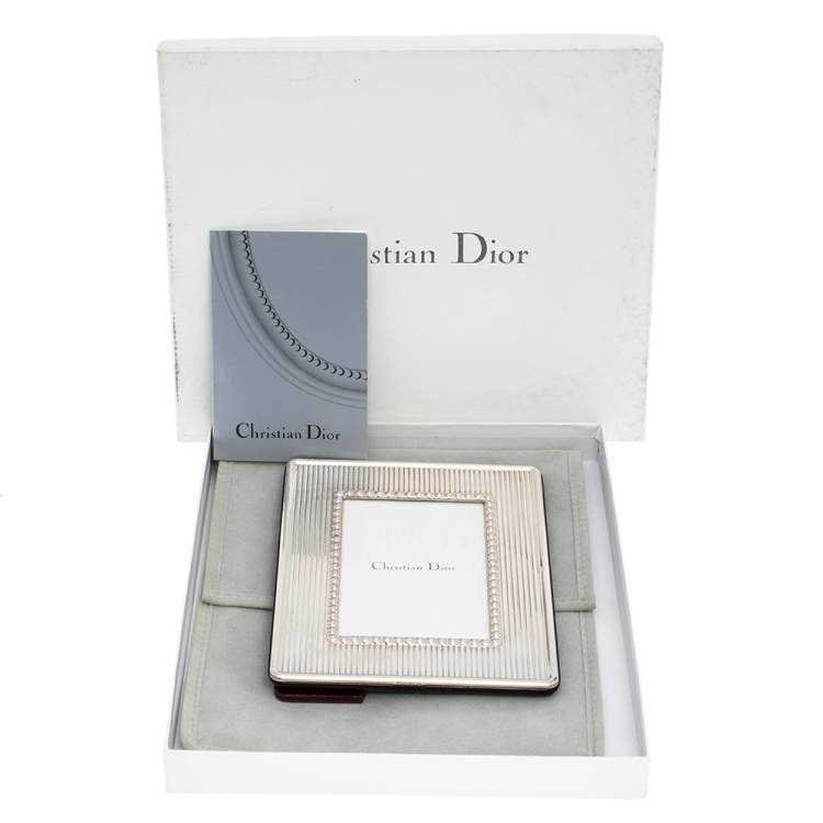 Pre Owned Dior Silver 925/Tarnish Proof Coating Photo Frame
