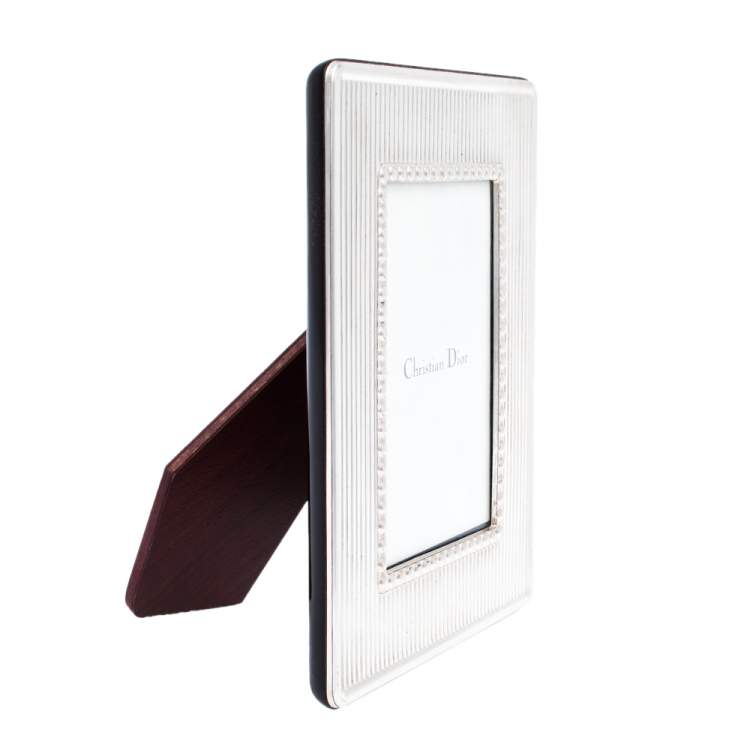 Pre Owned Dior Silver 925/Tarnish Proof Coating Photo Frame
