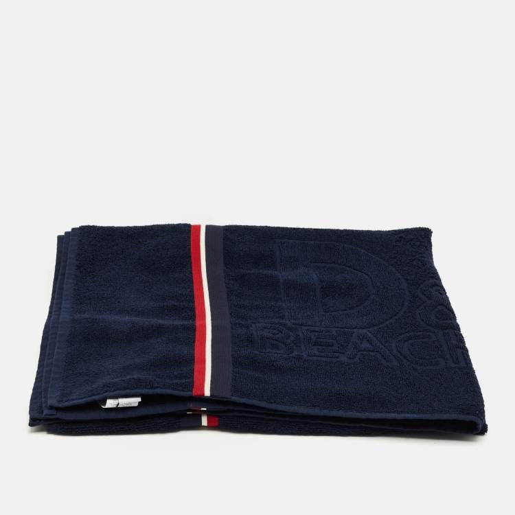 مملوكة مسبقًا Dolce & Gabbana Blue Terry Cotton Towel 
