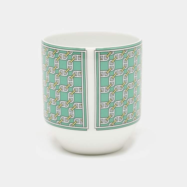 Pre Owned Hermes Porcelain Tie Set Tumbler 