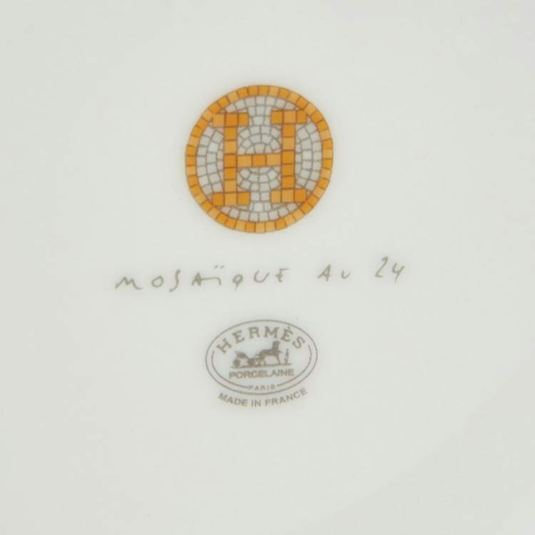 Pre Owned Hermes Mosaique Au 24 Porcelaine Mug