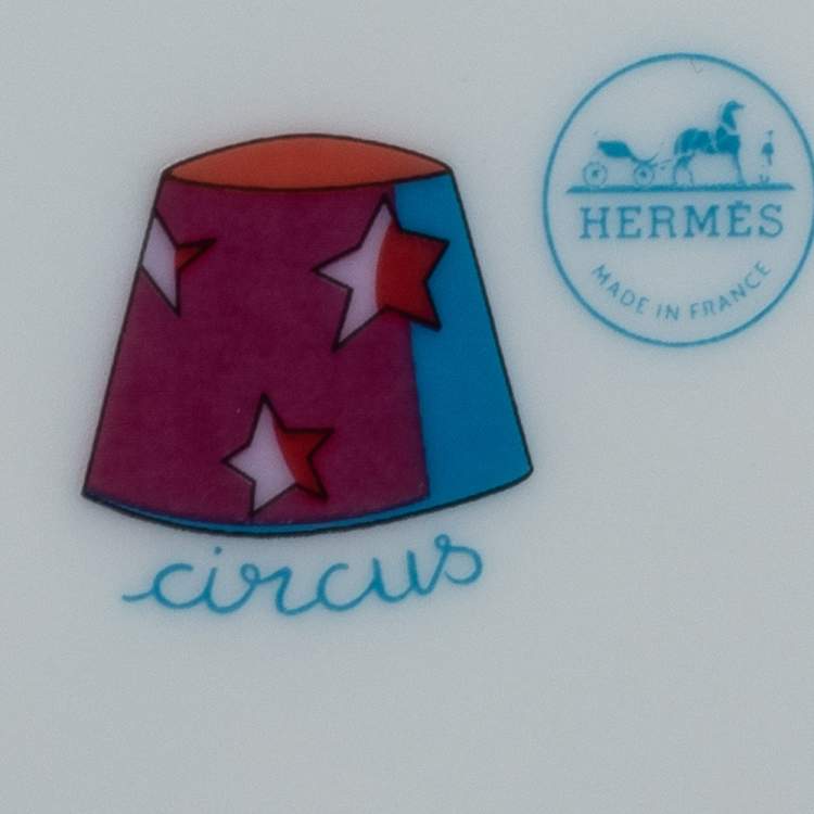 Pre Owned Hermes Multicolor Circus Cereal Bowl