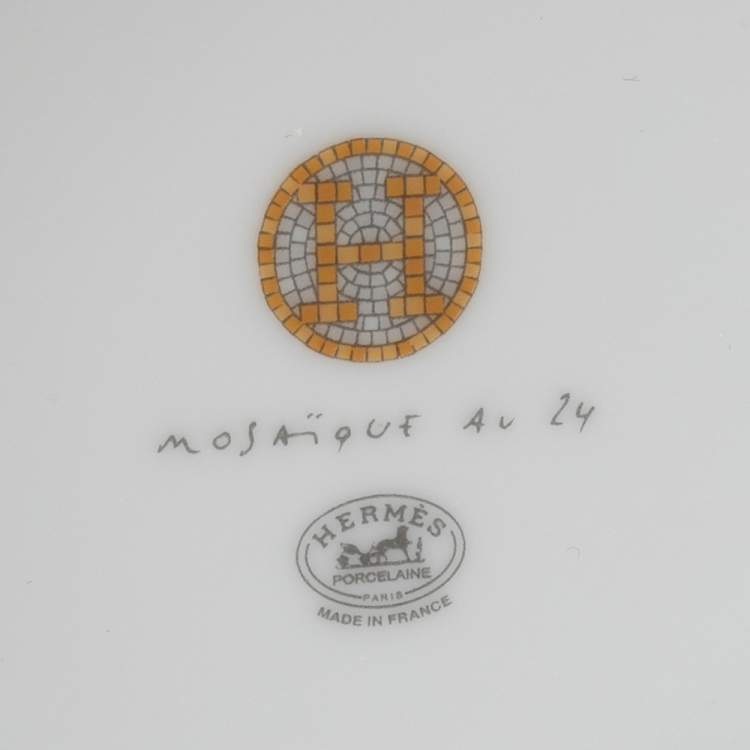 Pre Owned Hermès Gold Mosaïque au 24 Mug