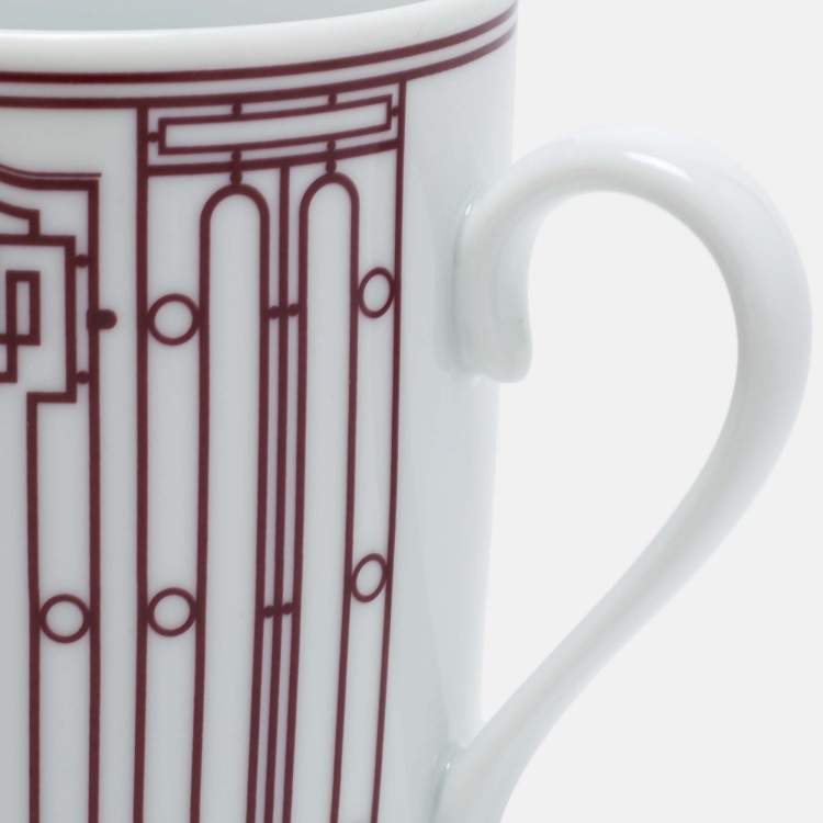 Pre Owned Hermes H Deco Rouge N°1 Mug 