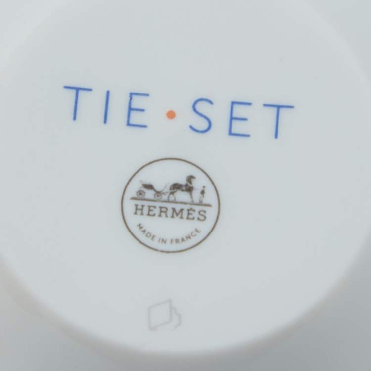 Pre Owned Hermes Porcelain Tie Set Tumbler 