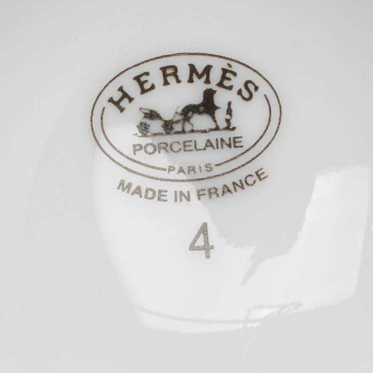 Pre Owned Hermes Cheval D'Orient n°6 Tea Cup and Saucer Set