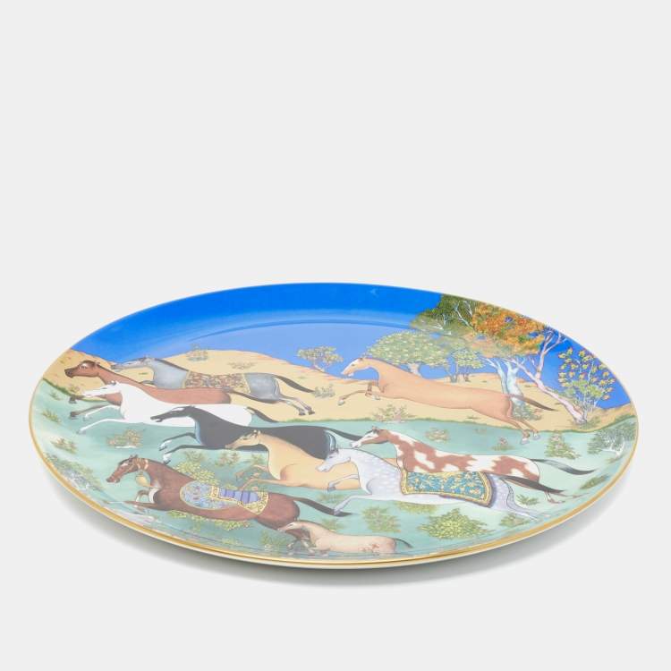 Pre Owned Hermès Cheval D'Orient Tart Platter