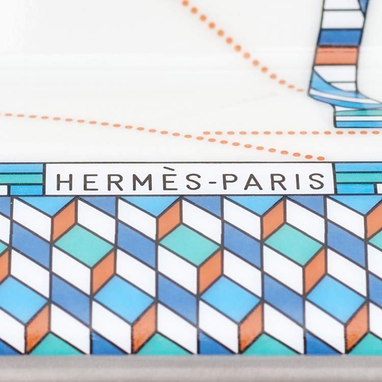 Pre Owned Hermès Bleu Cobalt Cheval Deco Porcelain Ashtray
