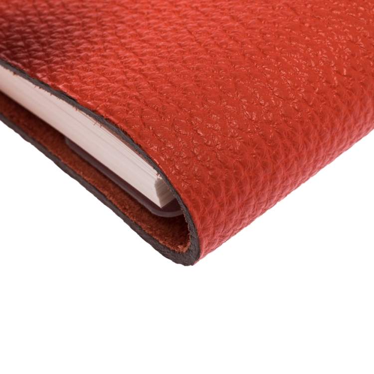 Pre Owned Hermes Capucine Togo Leather Ulysse Mini Notebook