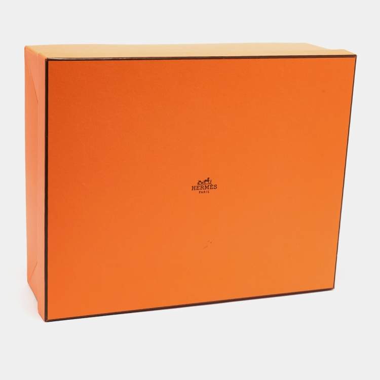 Pre Owned Hermès Blue/White Cashmere Avalon Baby Blanket