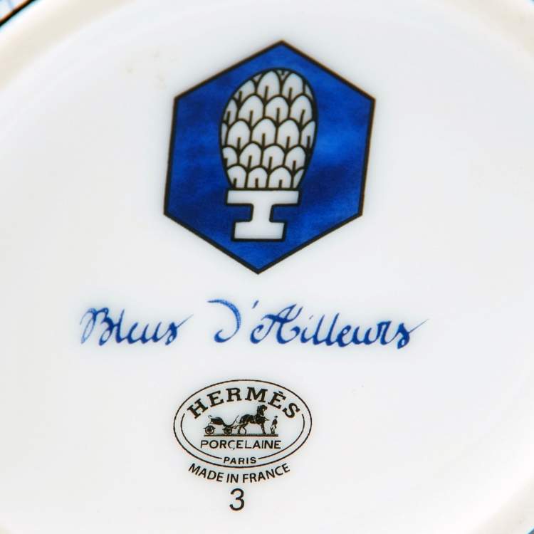 Pre Owned Hermès Bleus d'Ailleurs Porcelain n°3 Mug