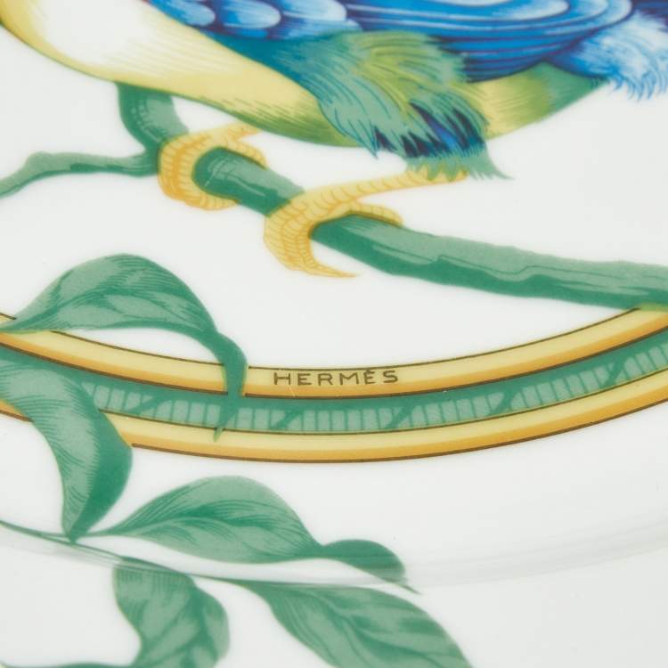 Pre Owned Hermès Toucans Porcelain Serving Plate