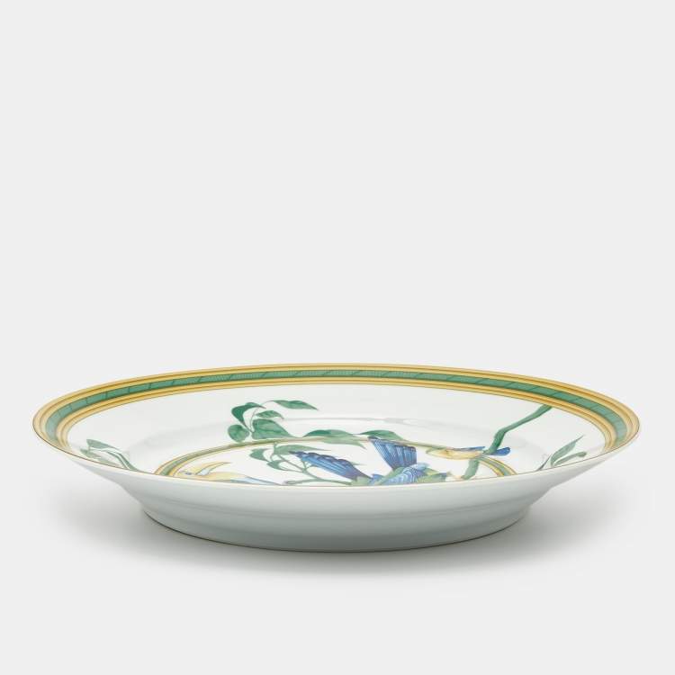 Pre Owned Hermès Toucans Porcelain Serving Plate