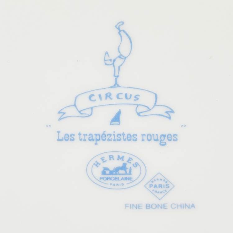 Pre Owned Hermès Circus Porcelain Kids Dining Plate