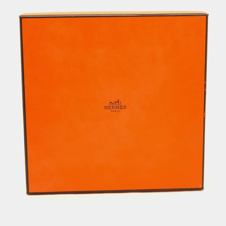 Pre Owned Hermes White Cheval d’Orient  Printed Porcelain Dessert Plates Set of 10