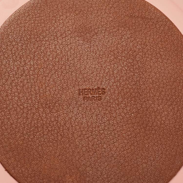 Pre Owned Hermes Pivoine Poudre Lacquered Wood Medium Boudoir Box