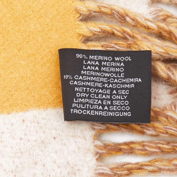 Pre Owned Hermes Brown/Beige Tigre Altai 2 Throw Blanket