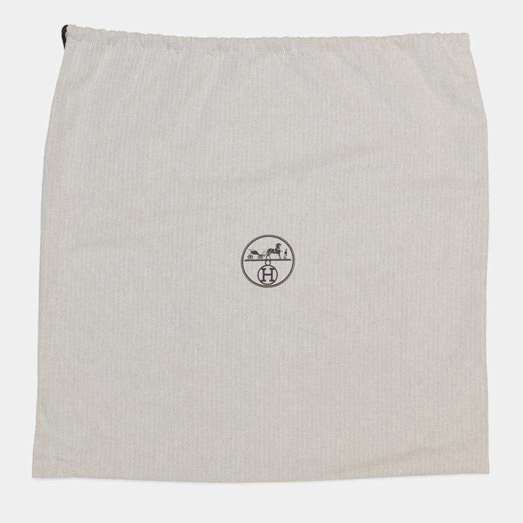 Pre Owned Hermes Echelle Cushion Gri-Suri Wool 100%