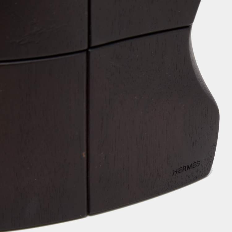 Pre Owned Hermes Ebony Mahogany Samarcande Brainteaser Paperweight