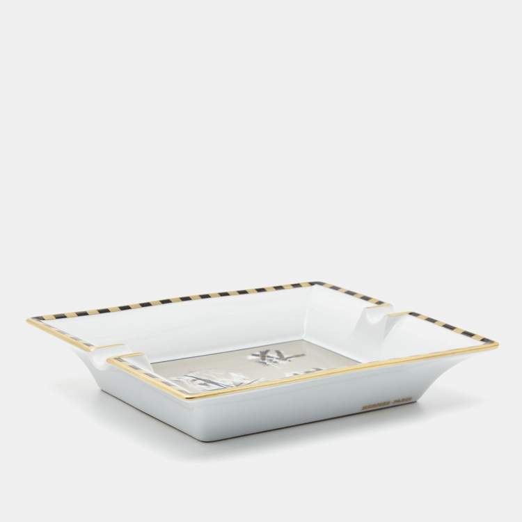 Pre Owned Hermès  Porcelain Horse Heads Ashtray