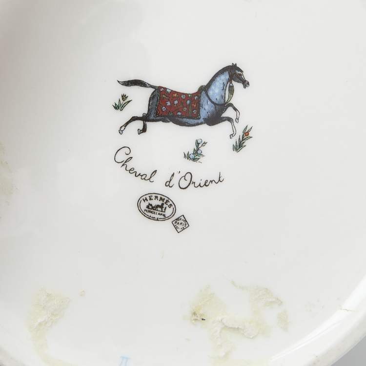 Pre Owned Hermes Multicolor Cheval d'Orient Porcelain Vase