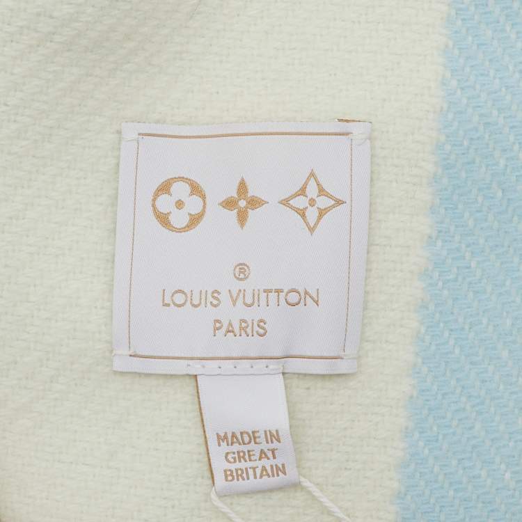 Pre Owned Louis Vuitton Multicolor Meli-Melo Plaid Wool Blanket 